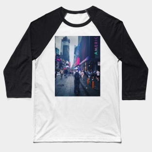 Times Square, Manhattan, New York City Baseball T-Shirt